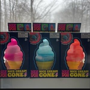 NEEDOH Nice Cream Cone Squeeze Toy Set - Assorted